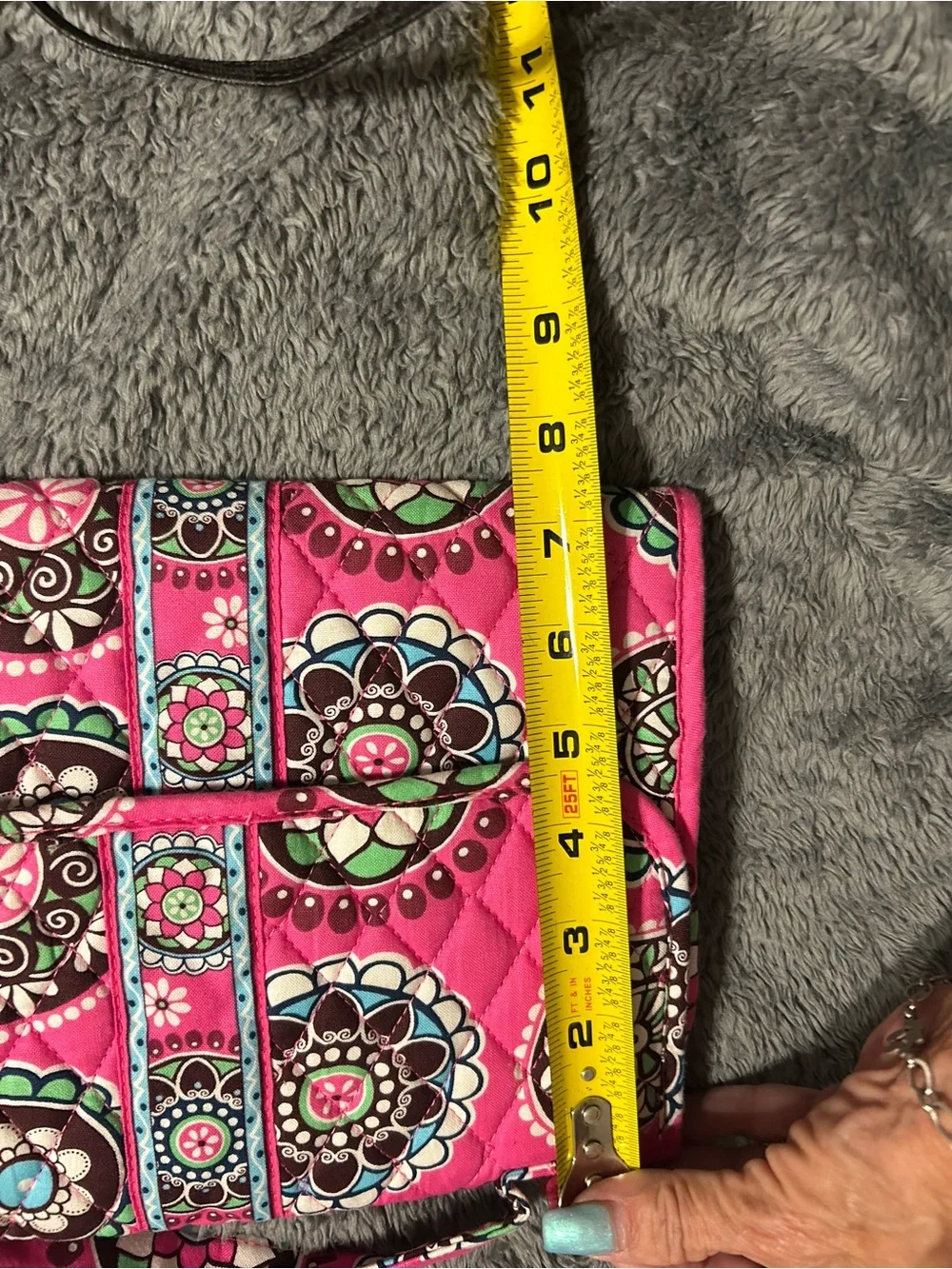 Vera Bradley Quilted Floral Toiletries Bag Pink